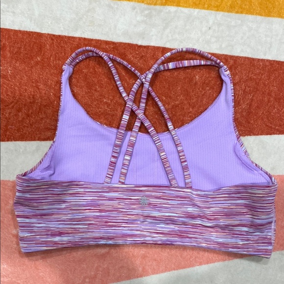 4/$10 Athleta Girl Purple Strappy Sports Bra XXL 16 - Picture 2 of 4